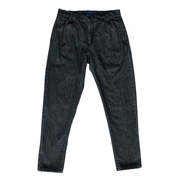 Etudes Studio Men’s Vintage High Waisted Pleated Gray Denim Trouser Jeans Sz 46 - Picture 1 of 7